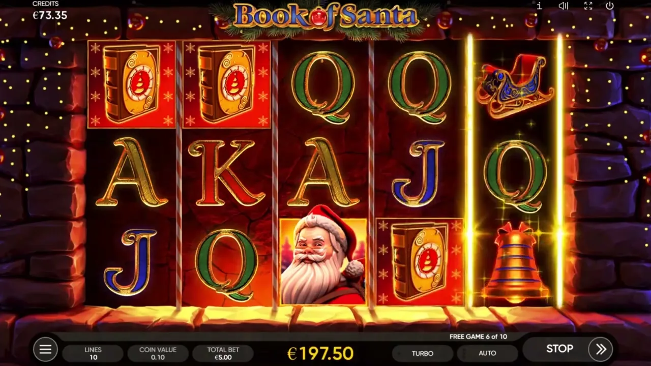 Book of Santa — casino con Paysafecard