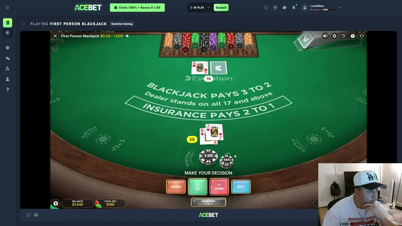 First Person Blackjack — Paysafecard