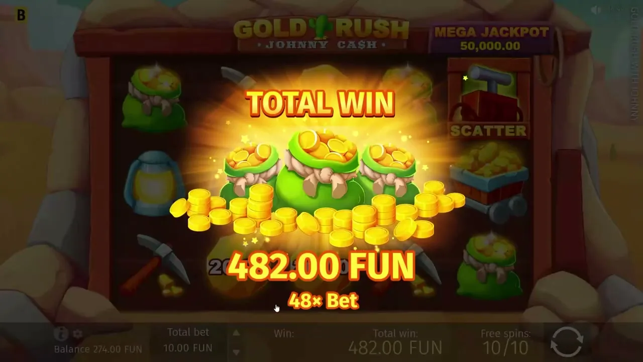Gold Rush with Johnny Cash con Paysafecard