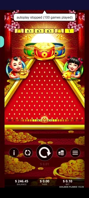 Golden Plinko con Paysafecard