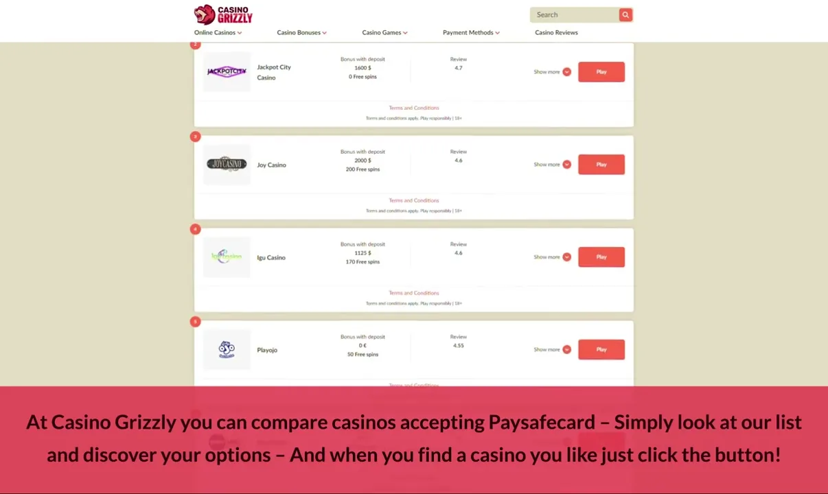 casinos con paysafecard — Paysafecard