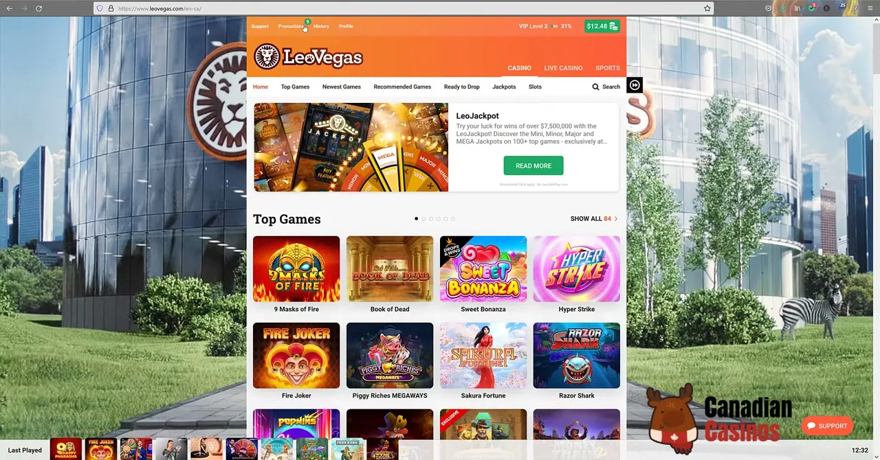 LeoVegas — casino con Paysafecard