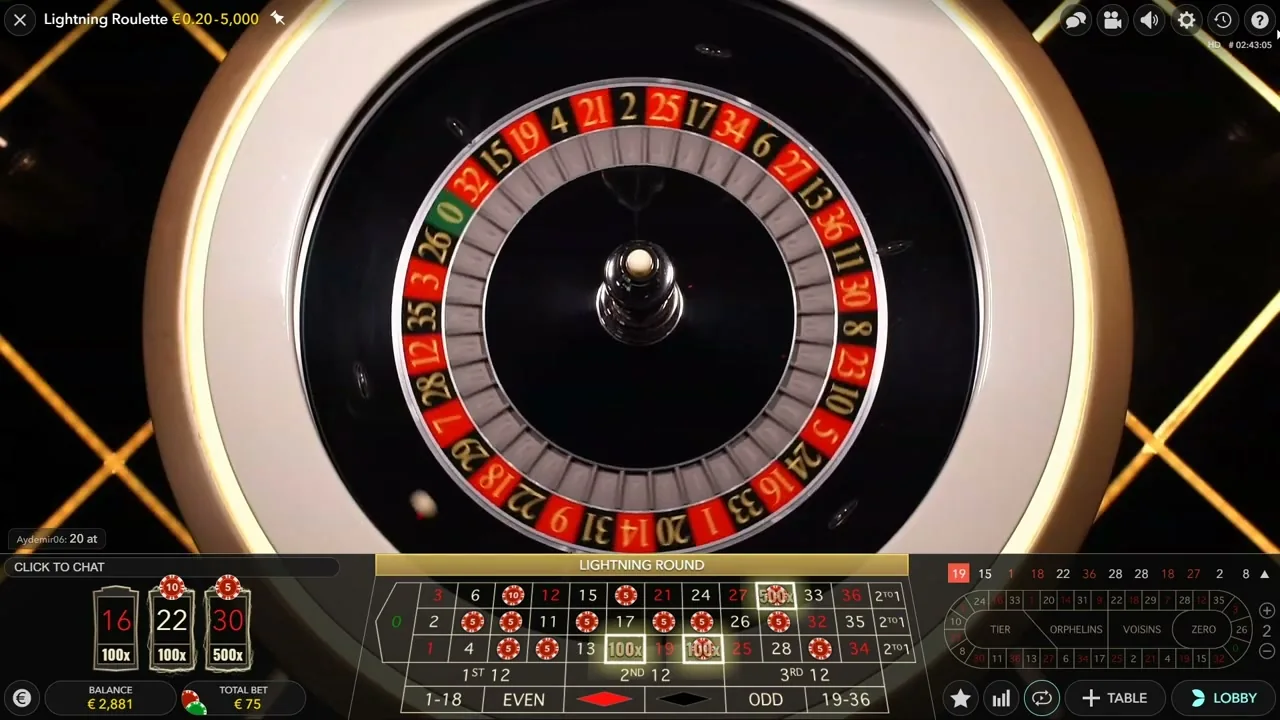 Lightning Roulette — Paysafecard