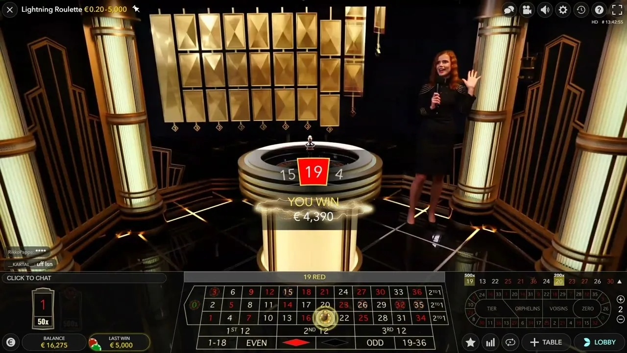 Lightning Roulette — casino con Paysafecard