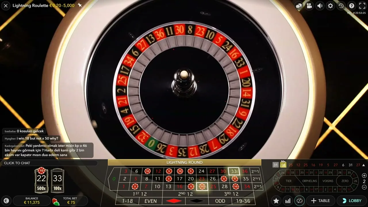 Lightning Roulette con Paysafecard