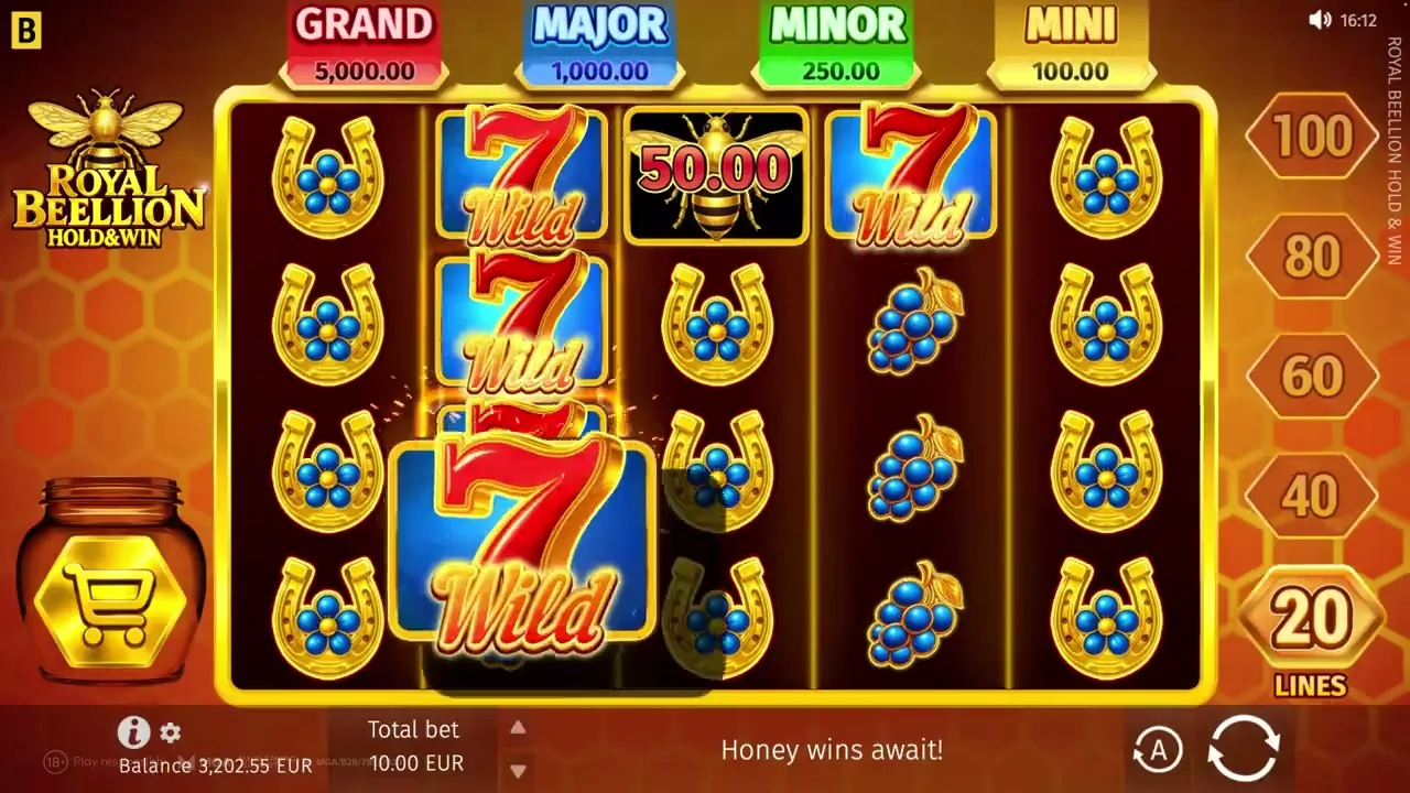 Royal Beellion Hold & Win — Paysafecard