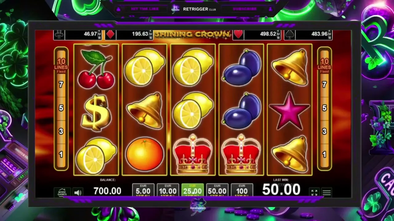 Shining Crown — casino con Paysafecard