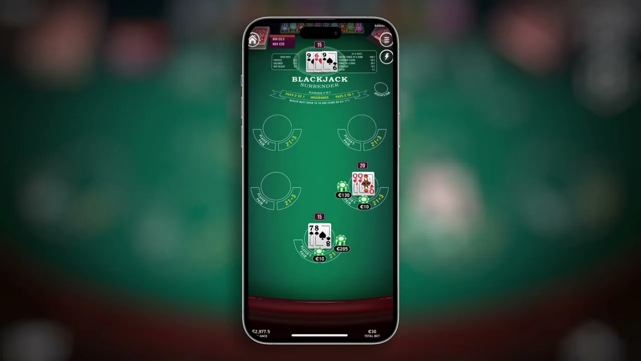 Surrender Multihand Blackjack con Paysafecard